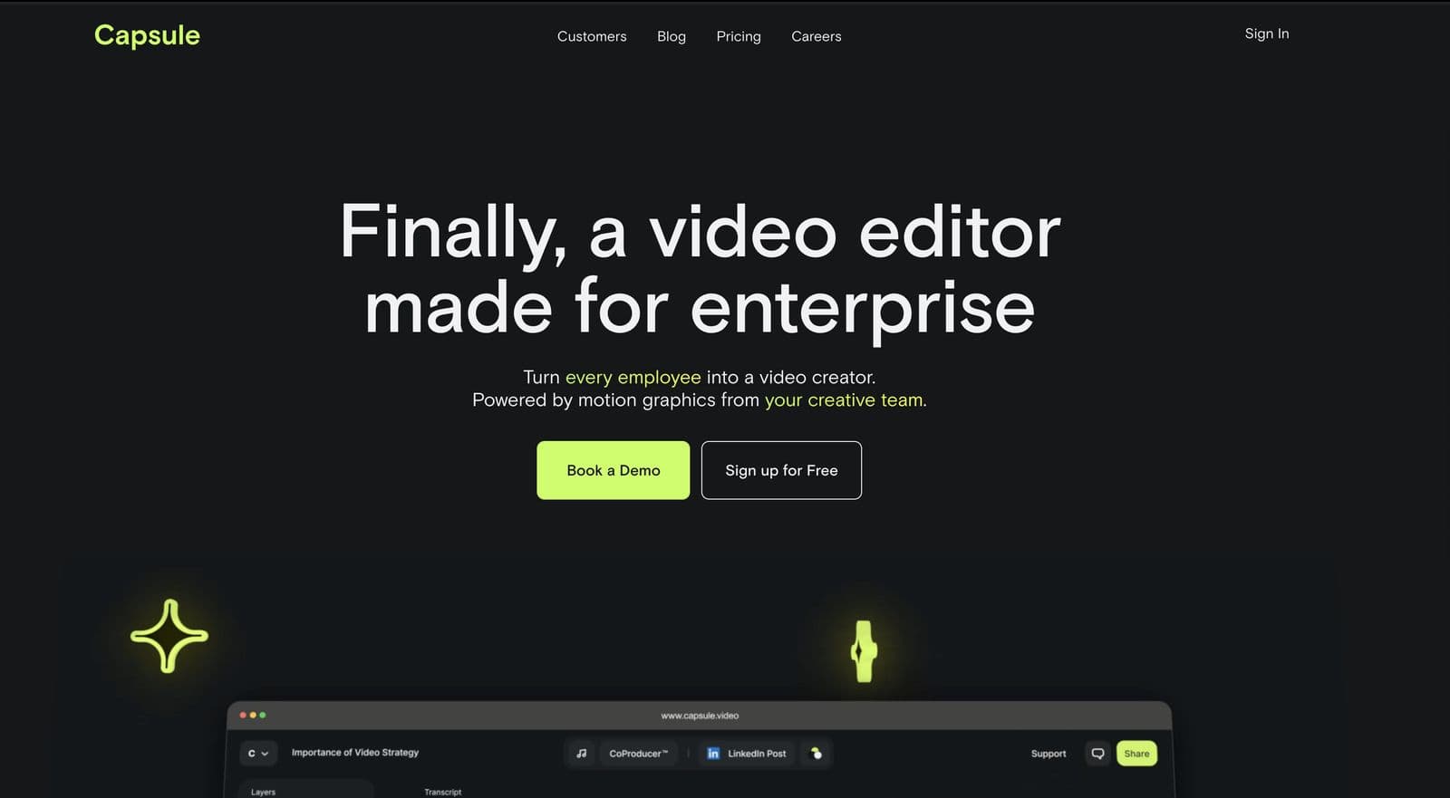 Capsule homepage iteration