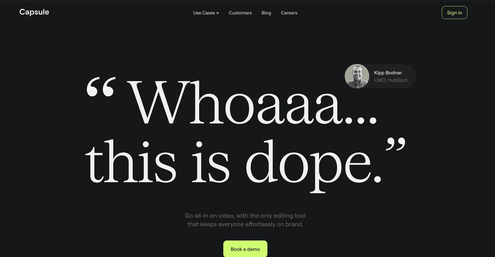Capsule homepage iteration