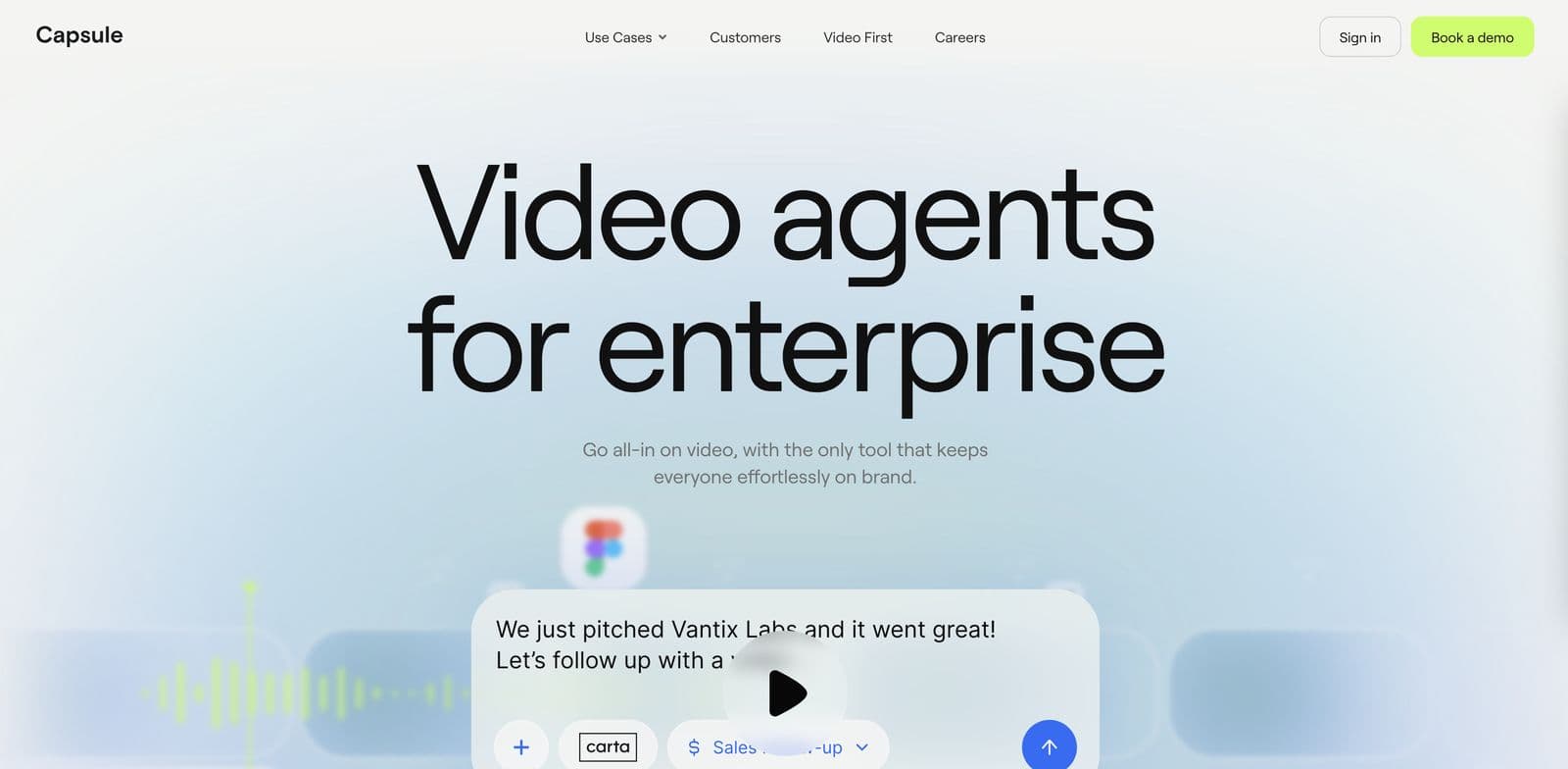 Capsule homepage iteration
