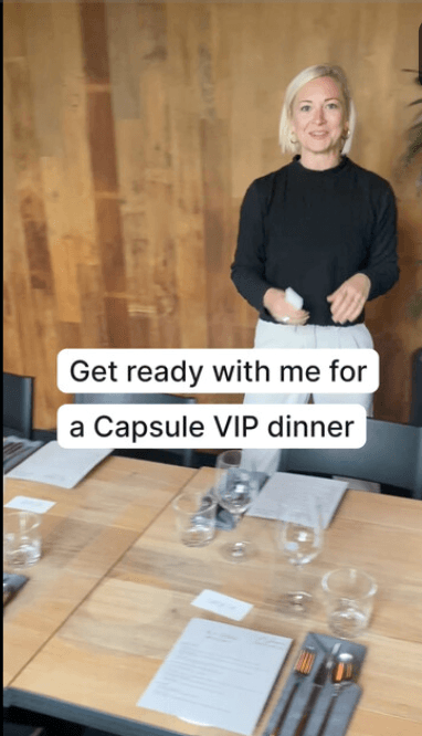 Get ready with me for a Capsule VIP dinner